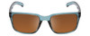 Front View of Smith Headliner Unisex Sunglass Crystal Stone Blue Green/CP Polarized Brown 55mm