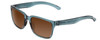 Profile View of Smith Headliner Unisex Sunglass Crystal Stone Blue Green/CP Polarized Brown 55mm