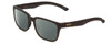 Profile View of Smith Optics Headliner Designer Polarized Reading Sunglasses with Custom Cut Powered Smoke Grey Lenses in Matte Gravy Grey Unisex Square Full Rim Acetate 55 mm