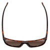 Top View of Smith Joya Ladies Sunglasses Tortoise Brown Gold/CP Polarized Green Mirror 56 mm