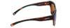 Side View of Smith Joya Sunglasses Tortoise Crystal Fade/CP Polarized Opal Blue Mirror 56 mm