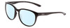 Profile View of Smith Optics Lake Shasta Designer Progressive Lens Blue Light Blocking Eyeglasses in Gloss Black Unisex Cateye Full Rim Acetate 56 mm