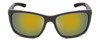 Front View of Smith Longfin Unisex Sunglasses Matte Cement Grey/CP Polarized Green Mirror 59mm