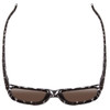 Top View of Smith Lowdown 2 Sunglasses Black Marble Tortoise/CP Polarized Purple Mirror 55mm