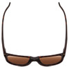Top View of Smith Lowdown 2 Sunglasses Tortoise Brown/CP Polarized Bronze Mirror Gold 55 mm