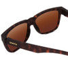 Close Up View of Smith Lowdown 2 Sunglasses Tortoise Brown/CP Polarized Bronze Mirror Gold 55 mm