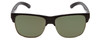 Front View of Smith Lowdown Split Unisex Classic Sunglasses Black/CP Polarized Gray Green 56mm