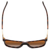 Top View of Smith Lowdown Steel Classic Sunglasses Dark Tortoise Gold/CP Polarize Brown 56mm