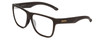 Profile View of Smith Optics Lowdown Xl 2 Designer Reading Eye Glasses in Matte Gravy Grey Unisex Classic Full Rim Acetate 60 mm