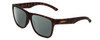 Profile View of Smith Optics Lowdown Xl 2 Designer Polarized Reading Sunglasses with Custom Cut Powered Smoke Grey Lenses in Matte Tortoise Havana Gold Unisex Classic Full Rim Acetate 60 mm