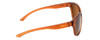 Side View of Smith Monterey Ladies Cateye Sunglasses Crystal Tobacco/CP Polarized Brown 58 mm