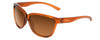 Profile View of Smith Monterey Ladies Cateye Sunglasses Crystal Tobacco/CP Polarized Brown 58 mm