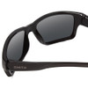 Close Up View of Smith Outback Unisex Square Designer Sunglasses Gloss Black/Polarized Gray 59 mm