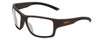 Profile View of Smith Optics Outback Designer Reading Eye Glasses in Matte Gravy Grey Unisex Square Full Rim Acetate 59 mm