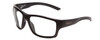 Profile View of Smith Optics Outback Elite Designer Reading Eye Glasses in Matte Black Unisex Square Full Rim Acetate 59 mm