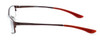 Bollé Versailles Designer Reading Glasses in Satin Brown & Red