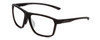 Profile View of Smith Optics Pinpoint Designer Bi-Focal Prescription Rx Eyeglasses in Matte Black Unisex Square Full Rim Acetate 59 mm