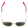Top View of Smith Optics Prep Unisex Round Designer Sunglasses Polarized Rose Gold Pink 53mm