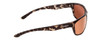 Side View of Smith Optics Redding Unisex Wrap Sunglass Black Tortoise/PC Copper Mirror 62 mm