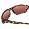 Close Up View of Smith Optics Redding Unisex Wrap Sunglass Black Tortoise/PC Copper Mirror 62 mm