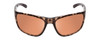 Front View of Smith Optics Redding Unisex Wrap Sunglass Black Tortoise/PC Copper Mirror 62 mm
