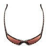 Top View of Smith Optics Redding Unisex Wrap Sunglass Black Tortoise/PC Copper Mirror 62 mm