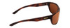 Side View of Smith Redding Unisex Wrap Sunglasses Tortoise Gold/CP Glass Polarized Brown 62mm