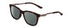 Profile View of Smith Optics Roam Designer Polarized Reading Sunglasses with Custom Cut Powered Smoke Grey Lenses in Matte Tortoise Havana Gold Unisex Classic Full Rim Acetate 53 mm