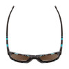 Top View of Smith Rockaway Ladies Cateye Sunglasses Tortoise/CP Polarized Blue Mirror 52 mm