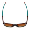 Top View of Smith Rockaway Cateye Sunglasses Tortoise Fade/CP Polarize Opal Blue Mirror 52mm