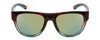 Front View of Smith Rockaway Cateye Sunglasses Tortoise Fade/CP Polarize Opal Blue Mirror 52mm
