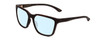Profile View of Smith Optics Shoutout Core Designer Progressive Lens Blue Light Blocking Eyeglasses in Matte Tortoise Havana Gold Unisex Retro Full Rim Acetate 57 mm