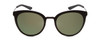 Front View of Smith Somerset Women Cateye Sunglasses Black/ChromaPop Polarized Gray Green 53mm