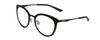 Profile View of Smith Optics Somerset Designer Bi-Focal Prescription Rx Eyeglasses in Matte Black Ladies Cateye Full Rim Stainless Steel 53 mm