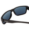 Close Up View of Smith Soundtrack Unisex Rectangle Sunglasses Matte Black/ChromaPop Polarize 61mm