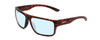 Profile View of Smith Optics Soundtrack Designer Progressive Lens Blue Light Blocking Eyeglasses in Matte Tortoise Havana Gold Unisex Rectangle Full Rim Acetate 61 mm