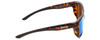 Side View of Smith Barra Classic Sunglasses in Tortoise/CP Glass Polarized Green Mirror 59 mm
