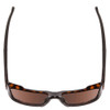 Top View of Smith Barra Classic Sunglasses in Tortoise/CP Glass Polarized Green Mirror 59 mm