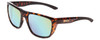 Profile View of Smith Barra Classic Sunglasses in Tortoise/CP Glass Polarized Green Mirror 59 mm