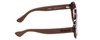 Side View of Havaianas FLORIPA/M Unisex Round Sunglasses in Crystal Brown/Amber Gradient 51mm