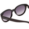 Close Up View of Havaianas NORONHA/M Women Cateye Sunglasses Gloss Black/Smoke Grey Gradient 52mm
