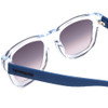 Close Up View of Havaiana PARATY/L Classic Sunglasses Crystal Clear Blue/Smoke Grey Gradient 52mm