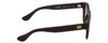Side View of Havaianas TRANCOSO/M Unisex Round Designer Sunglasses in Matte Black & Gray 49mm
