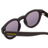 Close Up View of Havaianas TRANCOSO/M Unisex Round Designer Sunglasses in Matte Black & Gray 49mm