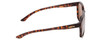 Side View of Smith Contour Square Designer Sunglasses in Tortoise Gold & Polarized Brown 56mm