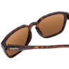 Close Up View of Smith Contour Square Designer Sunglasses in Tortoise Gold & Polarized Brown 56mm