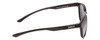 Side View of Smith Eastbank Unisex Round Full Rim Designer Sunglasses Gloss Black & Gray 52mm