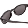 Close Up View of Smith Eastbank Unisex Round Full Rim Designer Sunglasses Gloss Black & Gray 52mm