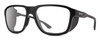 Profile View of Smith Optics Embark Designer Reading Eye Glasses in Matte Black Unisex Wrap Full Rim Acetate 58 mm