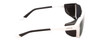 Smith Embark Wrap Sunglasses in White & ChromaPop Polarized Platinum Mirror 58mm